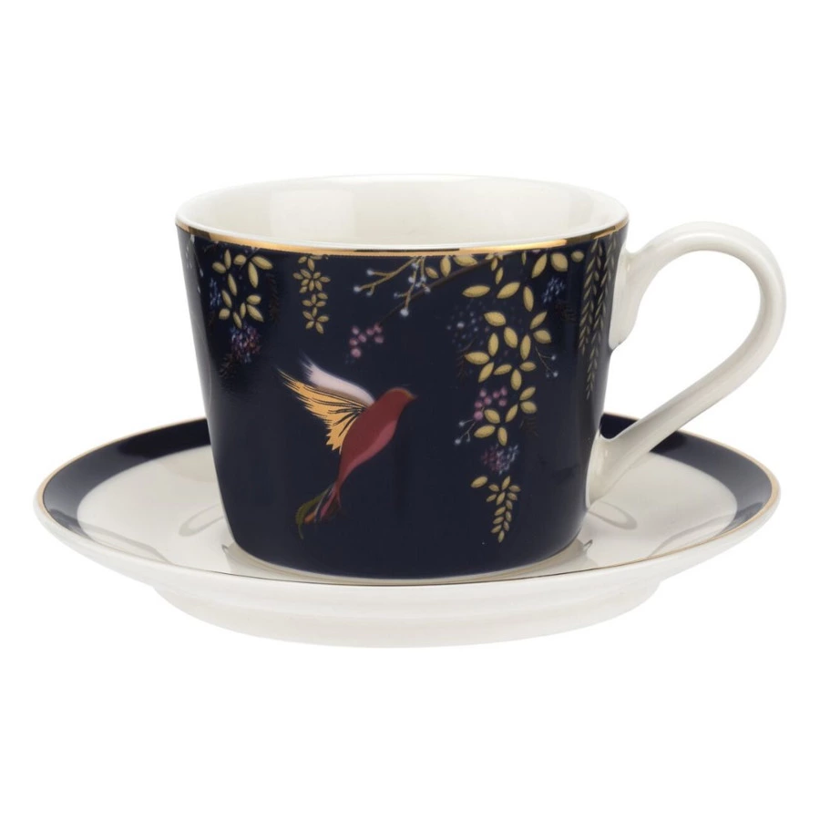 Набор чашек для эспрессо с блюдцами Portmeirion Сара Миллер Челси 110 мл, 4 шт, п/к