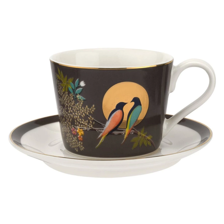 Набор чашек для эспрессо с блюдцами Portmeirion Сара Миллер Челси 110 мл, 4 шт, п/к