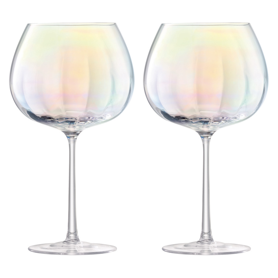Набор круглых бокалов LSA International Pearl, 650 мл, 2 шт, стекло набор из 2 бокалов для мартини mixologist lsa international 230 мл