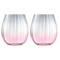Набор стаканов LSA International Dusk 425 м, 2 шт, серо-розовый