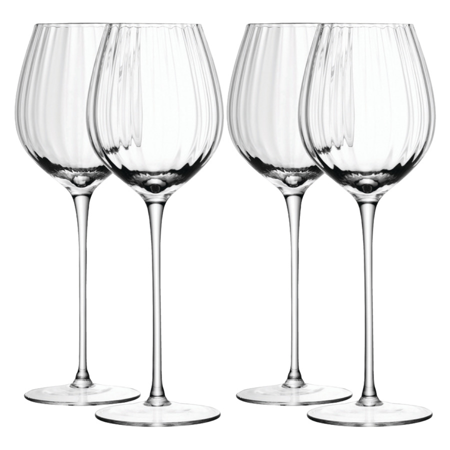 Набор бокалов для белого вина LSA International Aurelia 430 мл, 4 шт, стекло набор бокалов для белого вина lsa international wine culture 690 мл 2 шт стекло