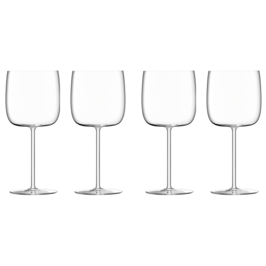 Набор бокалов для вина LSA International Borough 450 мл, 4 шт, стекло набор стопок для водки lsa international bar 100 мл 4 шт стекло