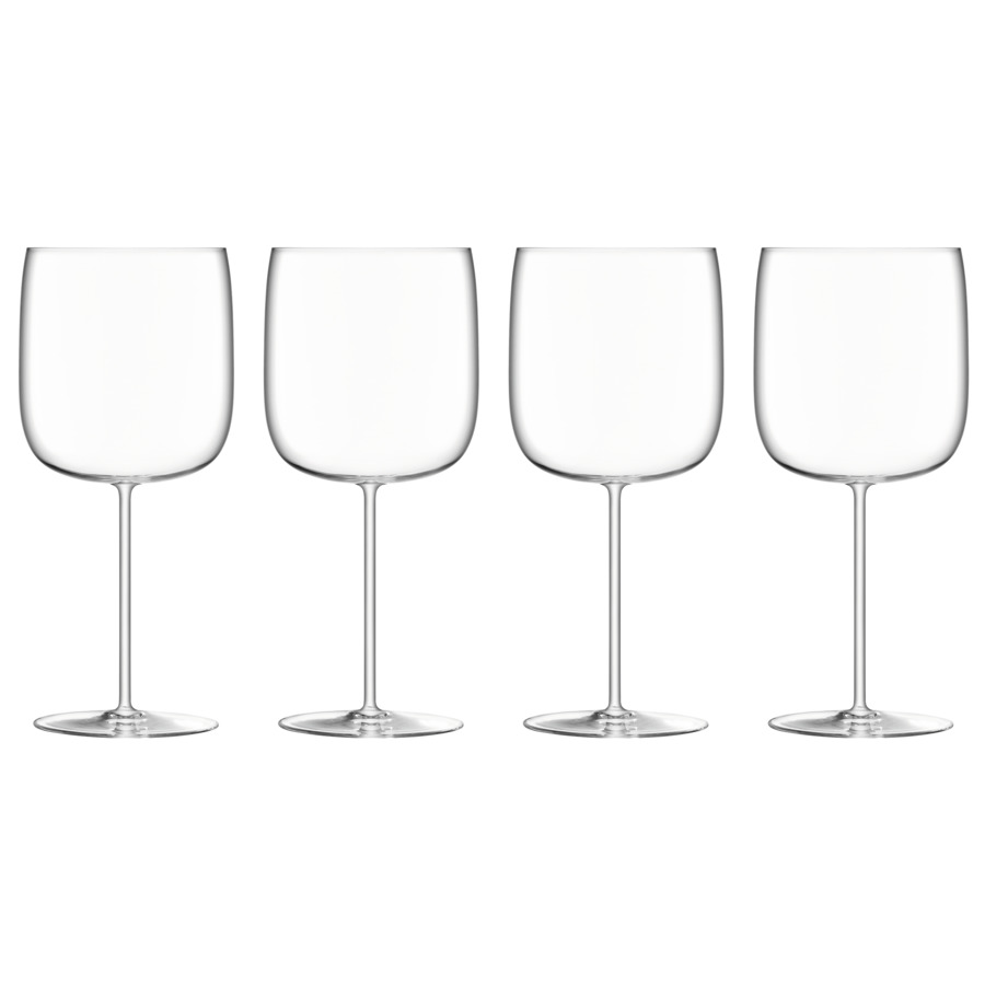Набор бокалов для вина LSA International Borough 660 мл, 4 шт, стекло набор стопок для водки lsa international bar 100 мл 4 шт стекло