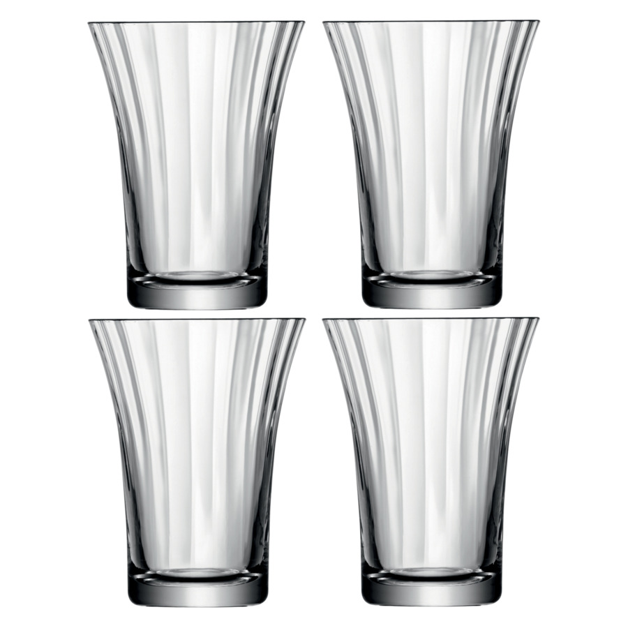 Набор стаканов LSA International Aurelia 340 мл, 4 шт, стекло набор стопок для водки lsa international bar 100 мл 4 шт стекло