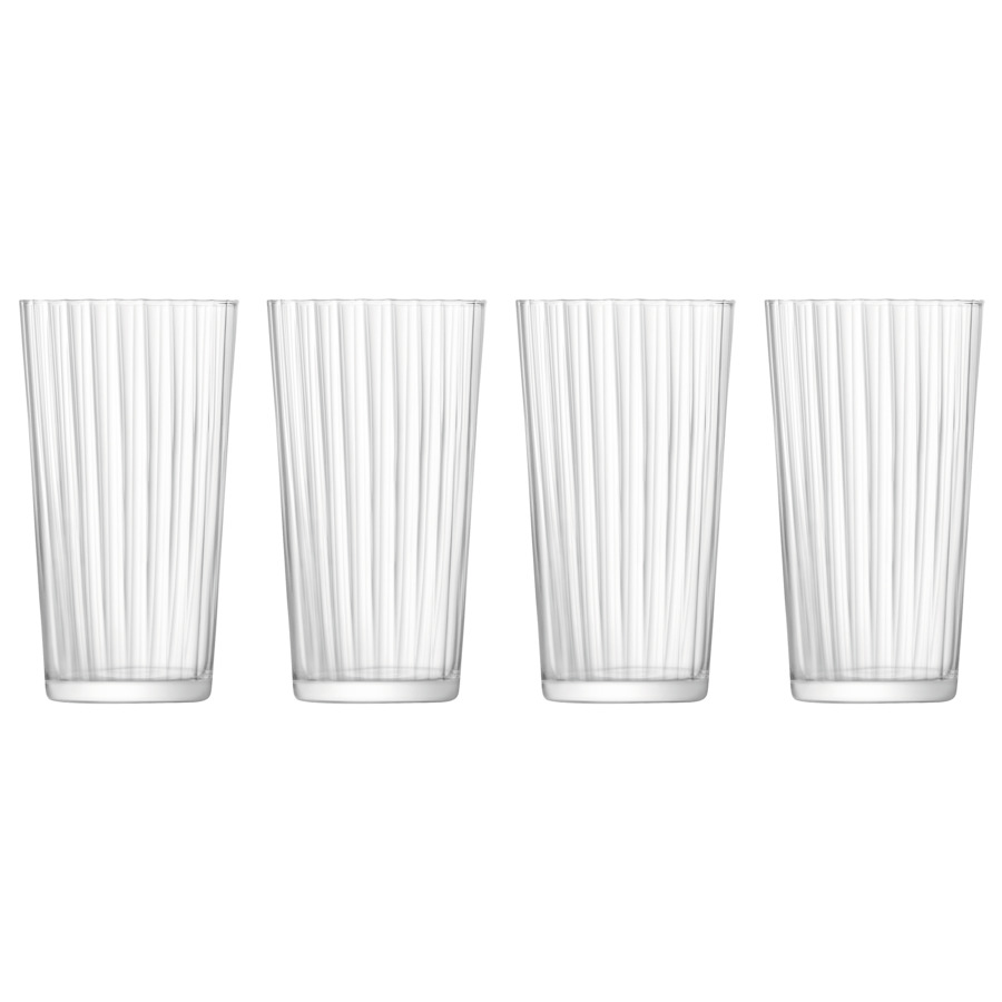 Набор высоких стаканов LSA International Gio Line 320 мл, 4 шт, стекло набор стаканов lsa international wicker 400 мл 2 шт стекло