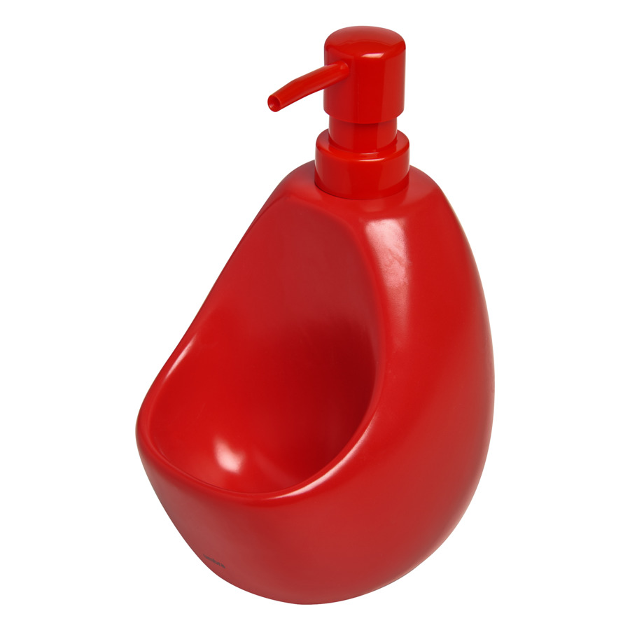 Диспенсер для жидкого мыла с подставкой для губки Umbra, "Joey", красный