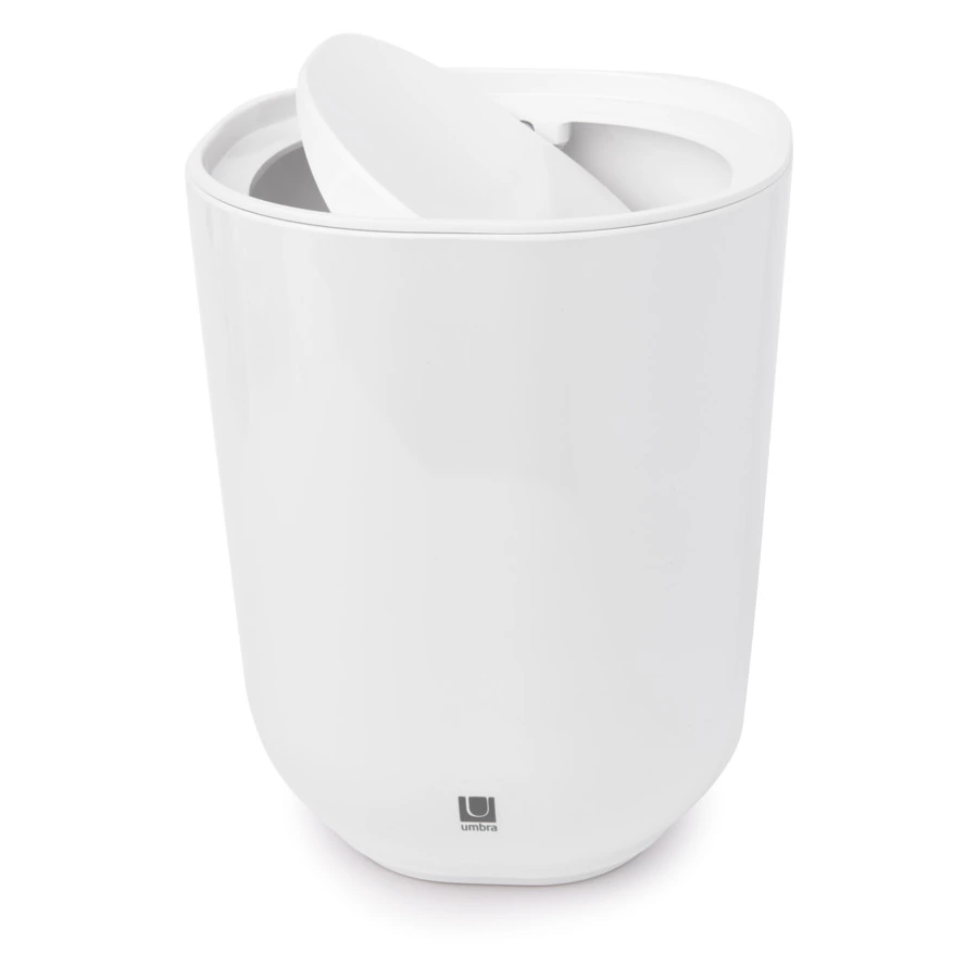 Контейнер мусорный настольный с крышкой Umbra, "Step", белый