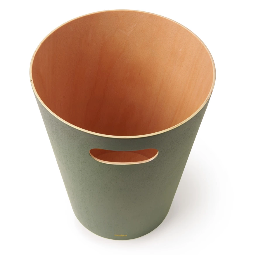 Корзина для мусора Umbra, "Woodrow", зелёная