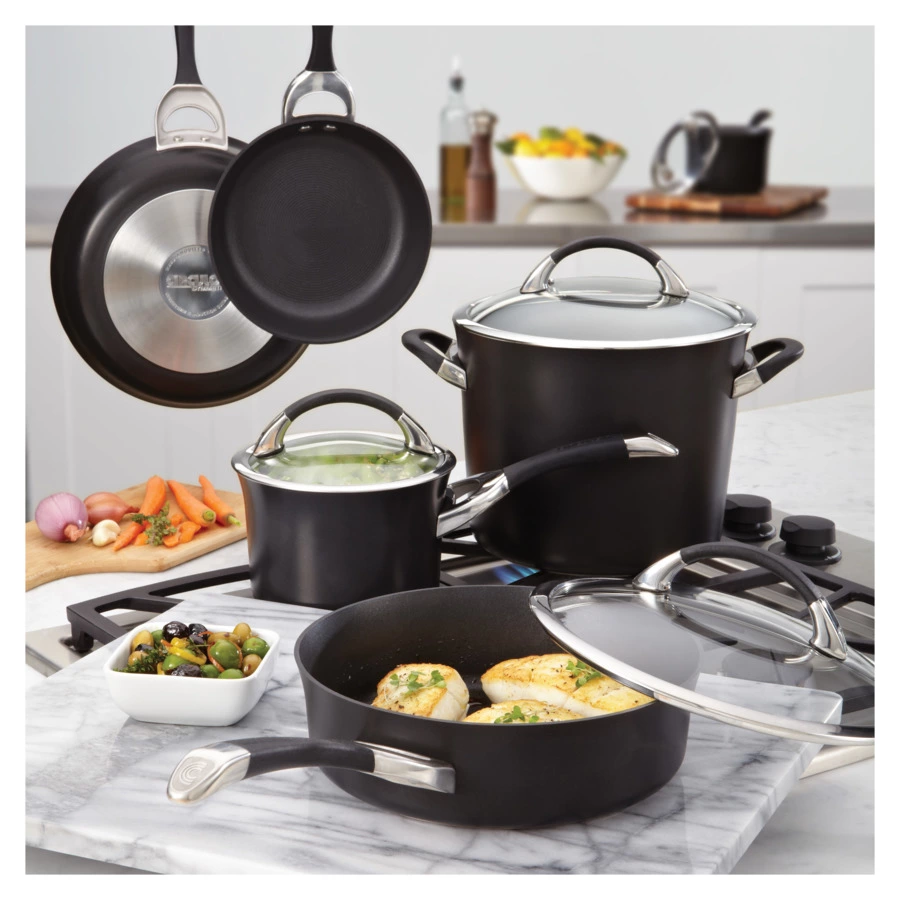 Набор из 2 сковородок Circulon "Symmetry" d21см и 28см чёрный