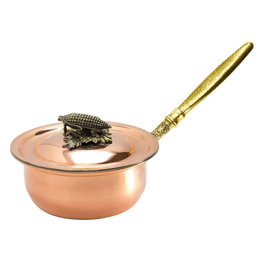 Набор медной посуды Кольчугинский мельхиор Кукуруза 3 предмета, медь, п/к