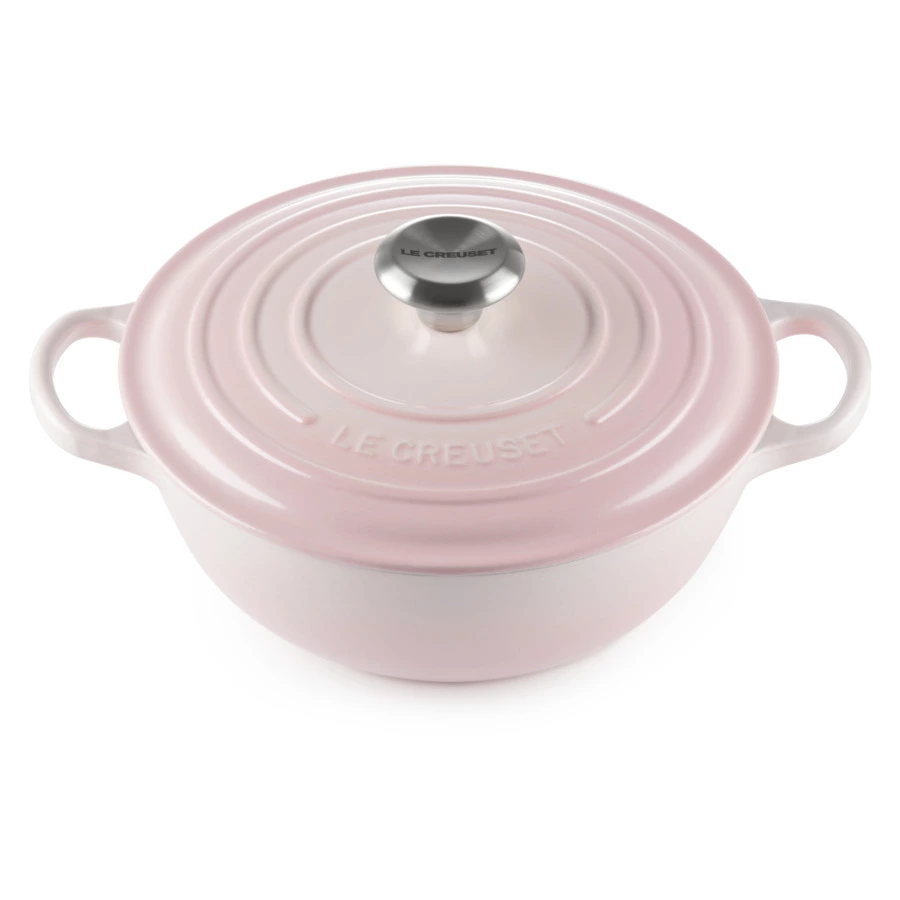 Казан Le Creuset 24см, чугун, розовый (Shell Pink)
