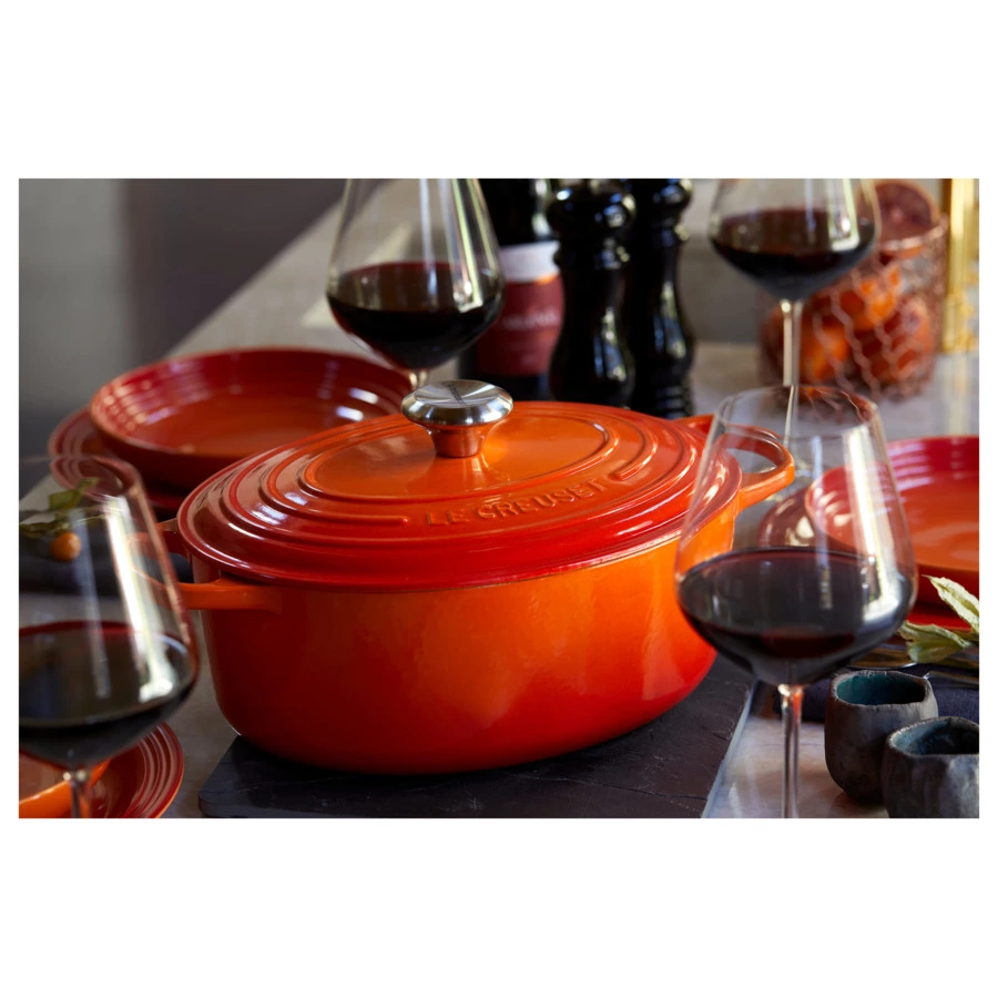 Утятница Le Creuset Flame 29см, огненная лава, чугун