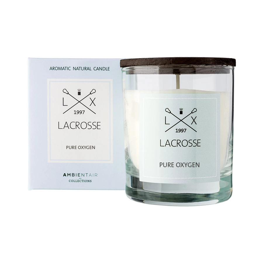 Свеча ароматическая в стекле Lacrosse Кислород 40 ч