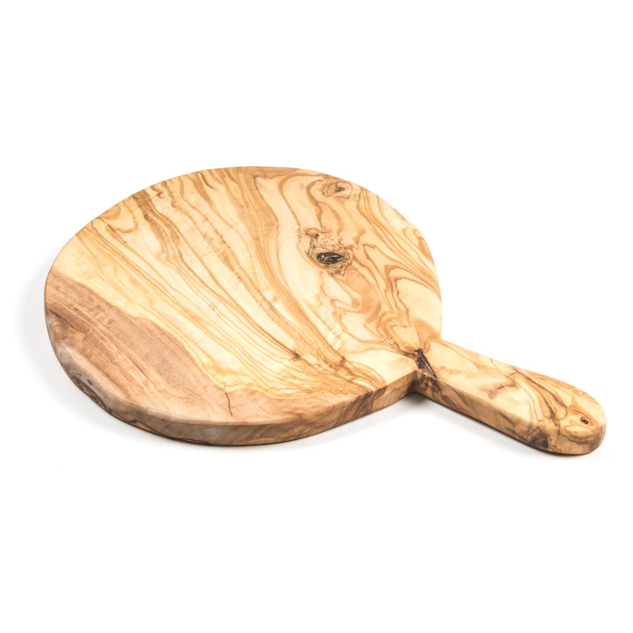 Доска круглая с ручкой Olivier 22 см, оливковое дерево