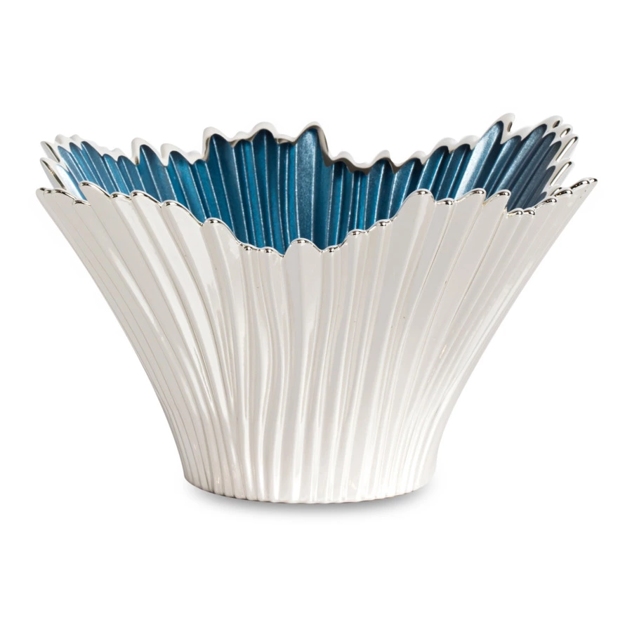 Чаша стеклянная  Argenesi Venezia 11 см, стекло, небесно-голубая