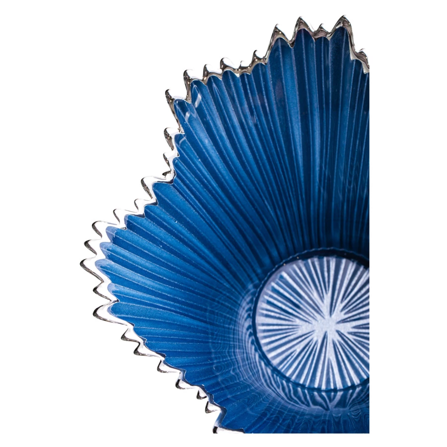 Чаша стеклянная  Argenesi Venezia 11 см, стекло, небесно-голубая