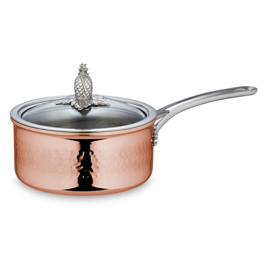 Ковш с крышкой Ruffoni Omegna Cupra 1,5 л, d16 см, медь