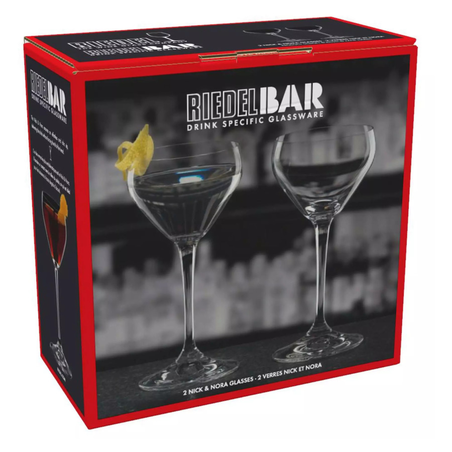 Набор бокалов для коктейля Riedel Bar Nick & Nora 140 мл, h15 см, 2шт, стекло хрустальное