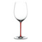 Бокал для красного вина Riedel Fatto a Mano Cabernet/Merlot 709 мл, красная ножка, ручная работа