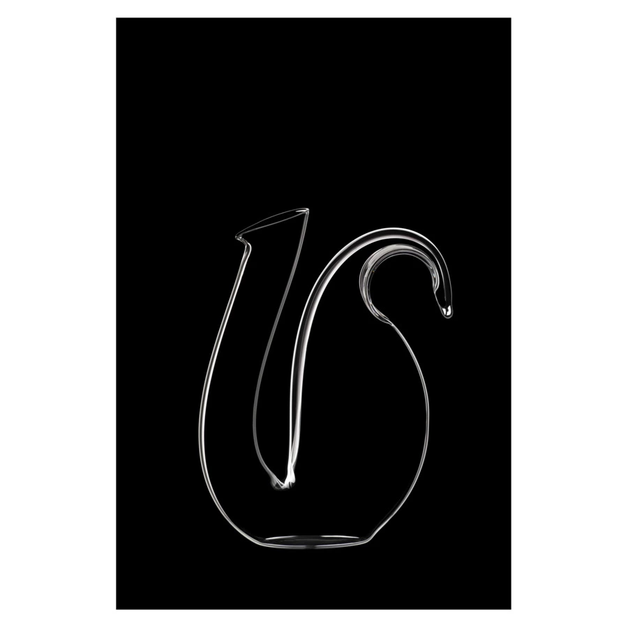 Декантер Riedel Ayam 1700мл, Д22,4хН28,7см, ручная работа, черный декор, стекло хрустальное