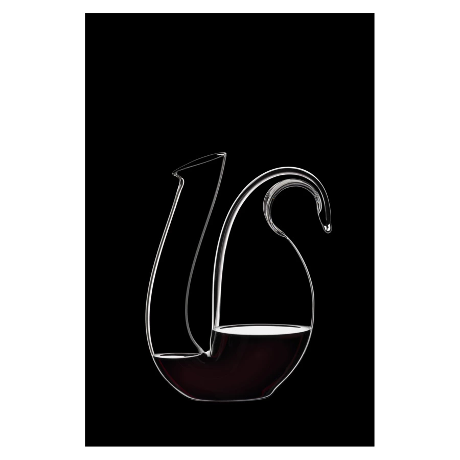 Декантер Riedel Ayam 1700мл, Д22,4хН28,7см, ручная работа, черный декор, стекло хрустальное