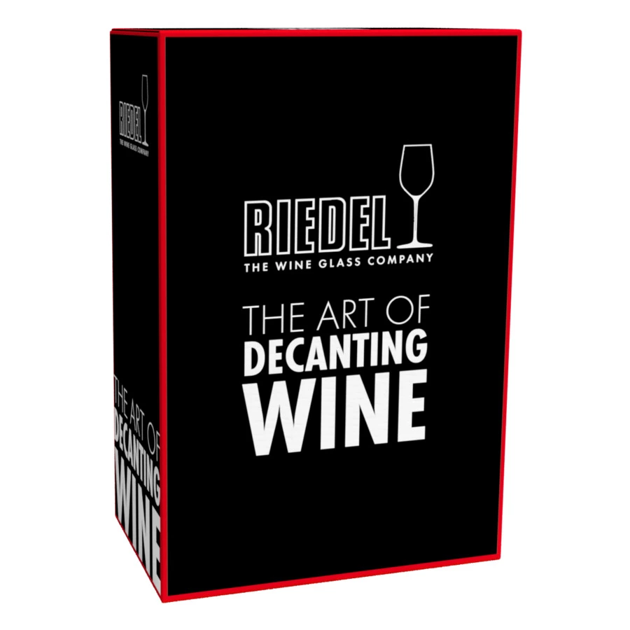 Декантер Riedel Curly 1400мл, Д17хН26,5см, ручная работа, розовый декор, стекло хрустальное