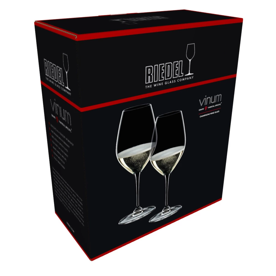Набор бокалов для шампанского Riedel Vinum Champagne 445мл, 2шт, стекло хрустальное