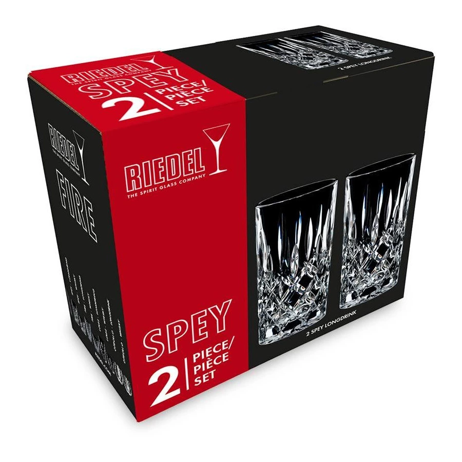 Набор стаканов для коктейлей Riedel Tumbler Collection Spey Longdrink 395 мл, 2шт, стекло хрустально