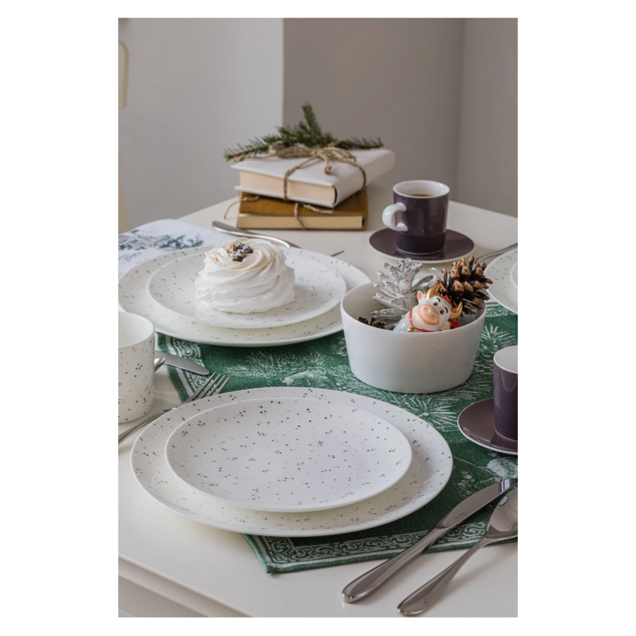 Салатник порционный Mix&Match Конус 14 см, фарфор костяной