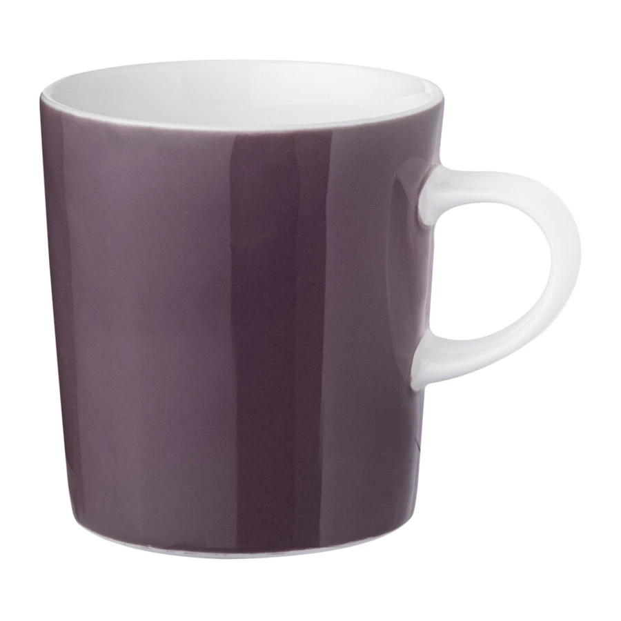 Чашка кофейная с блюдцем Mix&Match Синергия 100 мл, черная смородина, костяной фарфор