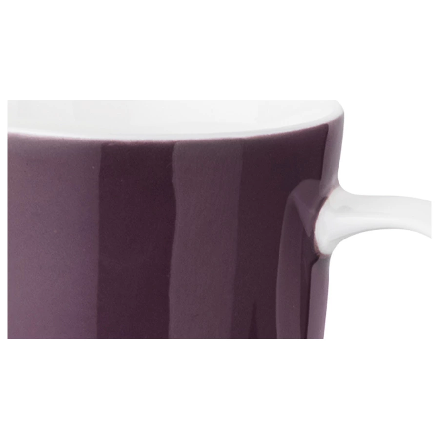 Чашка кофейная с блюдцем Mix&Match Синергия 100 мл, черная смородина, костяной фарфор