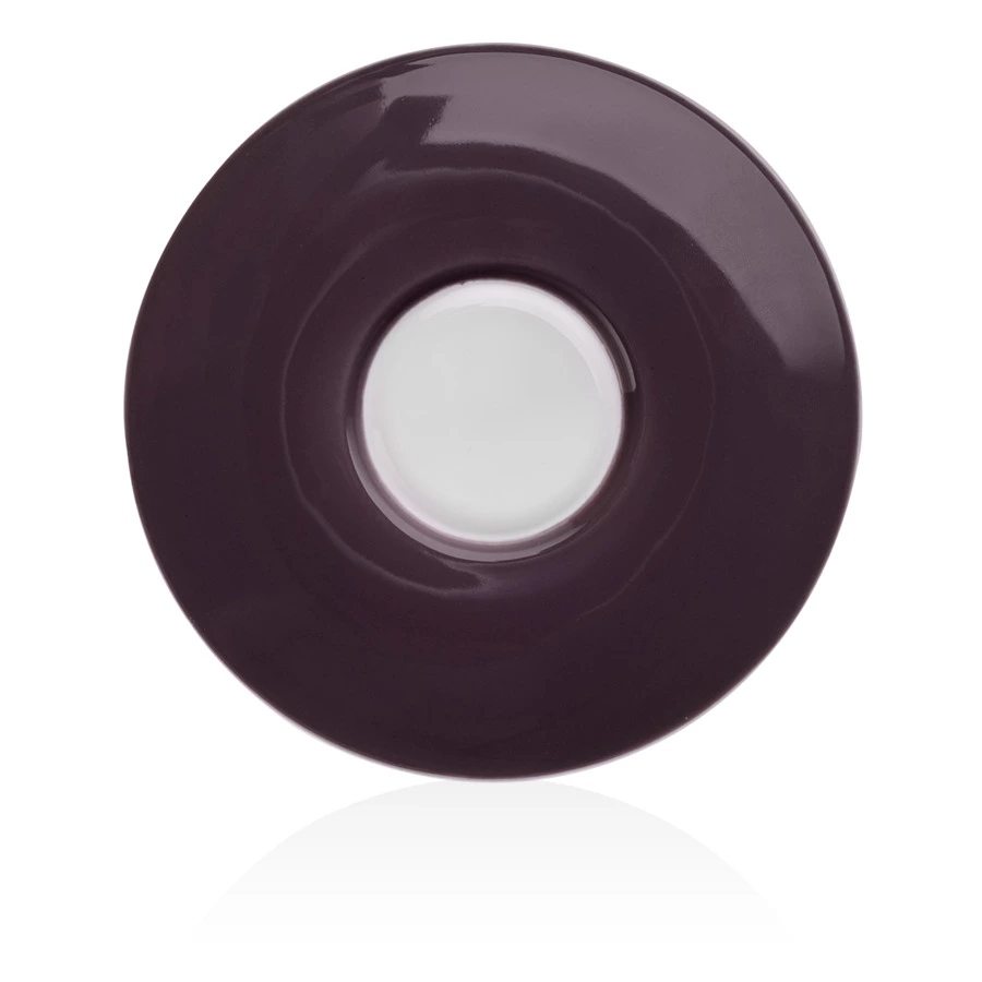 Чашка кофейная с блюдцем Mix&Match Синергия 100 мл, черная смородина, костяной фарфор