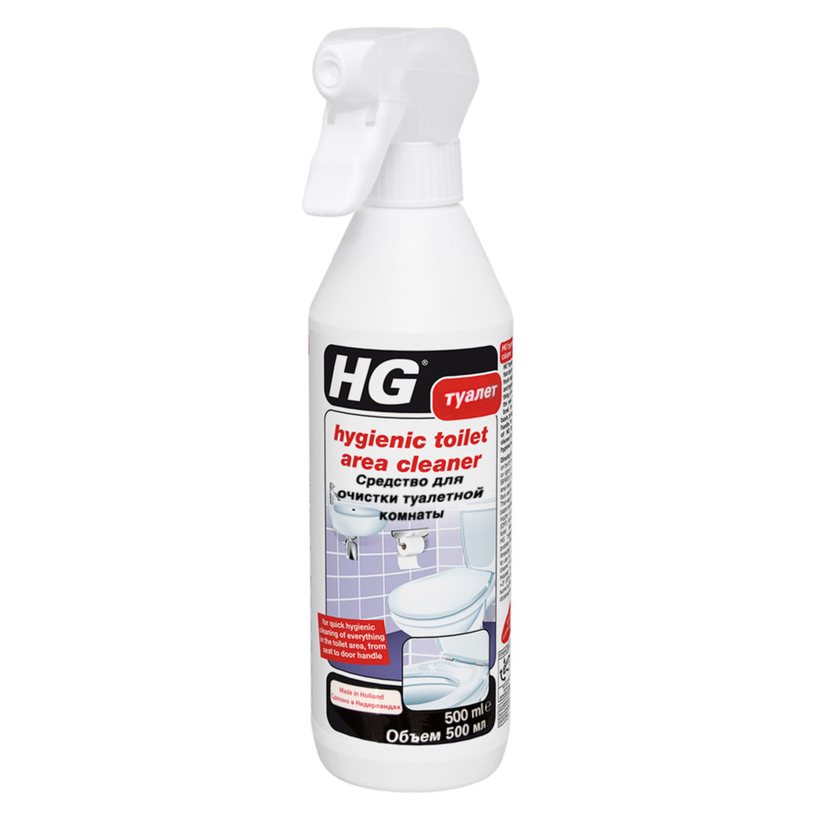 Средство для очистки туалетной комнаты HG, 0,5л средство для очистки элементов интерьера hg 148050161