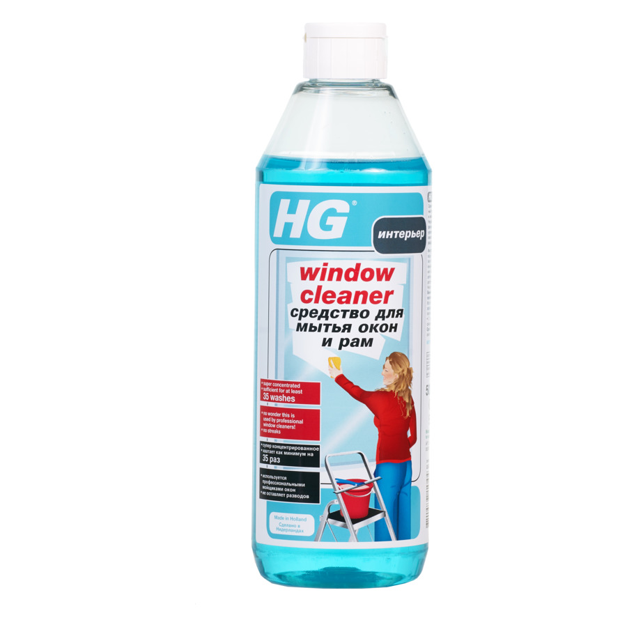 Средство для мытья окон и рам HG, 0,5л
