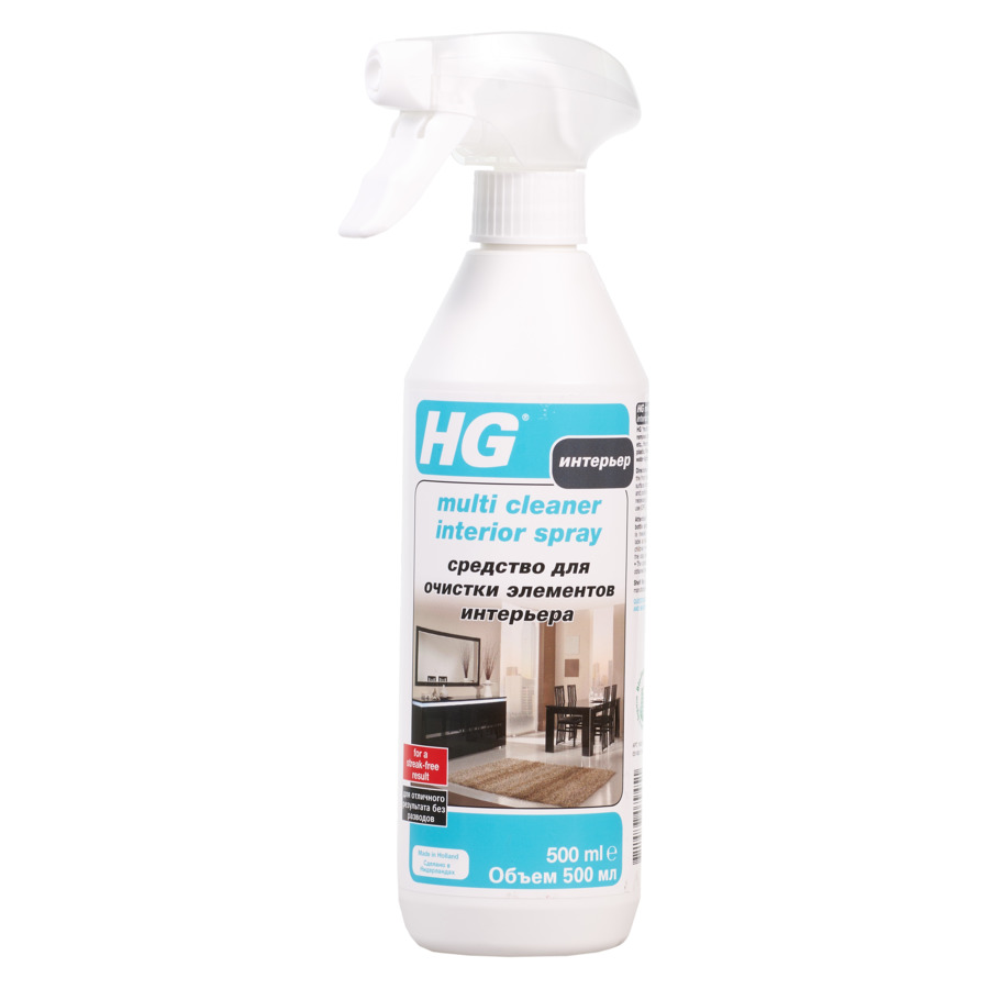 Средство для очистки элементов интерьера HG, 0,5л средство для очистки элементов интерьера hg 148050161