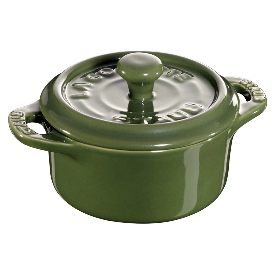 Кокотница Staub Ceramic 200 мл, d10 см, керамика, зеленый базилик