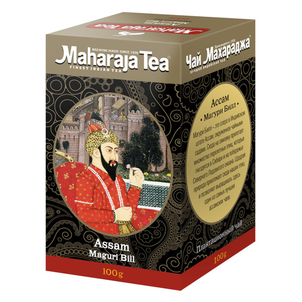 Чай чёрный листовой Maharaja Tea "Assam Maguri Bill" 100г