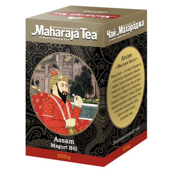 Чай черный листовой Maharaja Tea Assam Maguri Bill 200 г