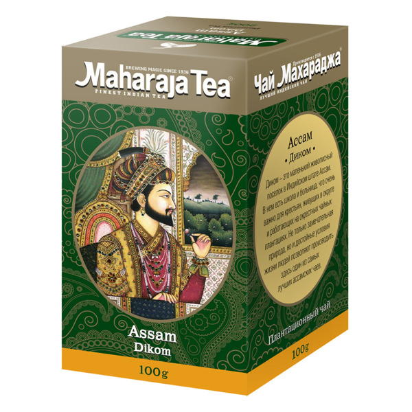 Чай чёрный листовой Maharaja Tea "Assam Dikom" 100г