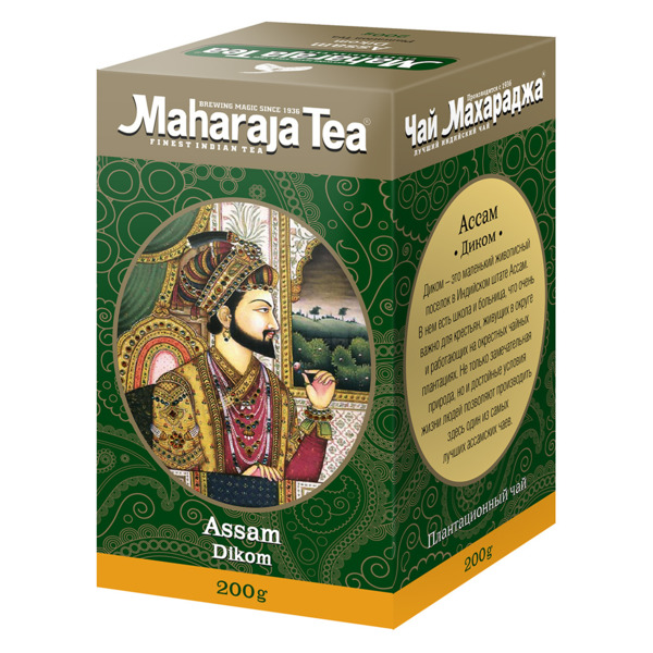 Чай черный листовой Maharaja Tea Assam Dikom 200 г