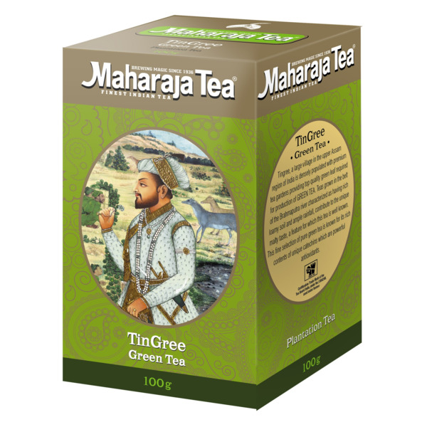Чай зеленый листовой Maharaja Tea Tin Gree Green Tea 100 г