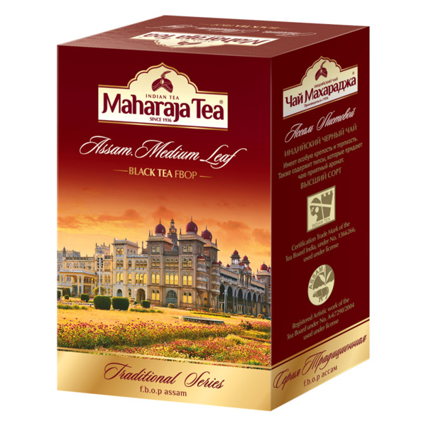 Чай чёрный листовой Maharaja Tea "Средний лист" 250г