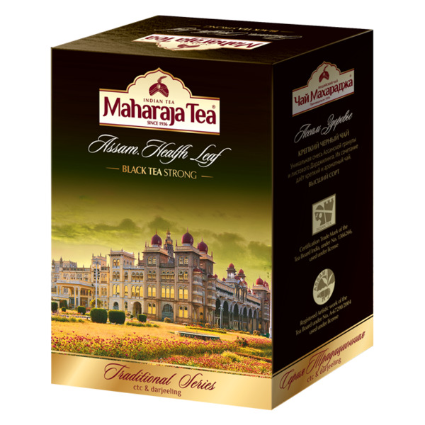 Чай чёрный листовой Maharaja Tea "Assam Здоровье" 100г