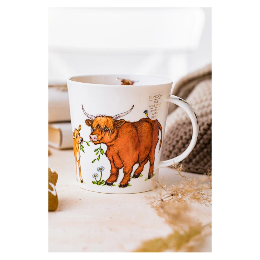 Кружка Dunoon Веселая семейка 480 мл, фарфор костяной