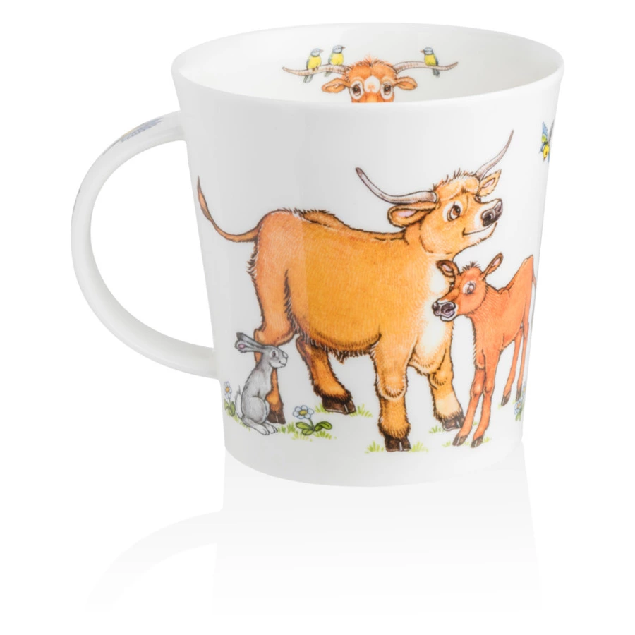 Кружка Dunoon Веселая семейка 480 мл, фарфор костяной