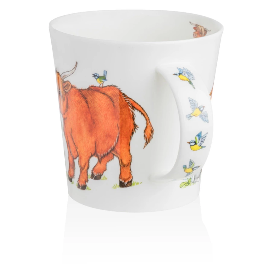 Кружка Dunoon Веселая семейка 480 мл, фарфор костяной