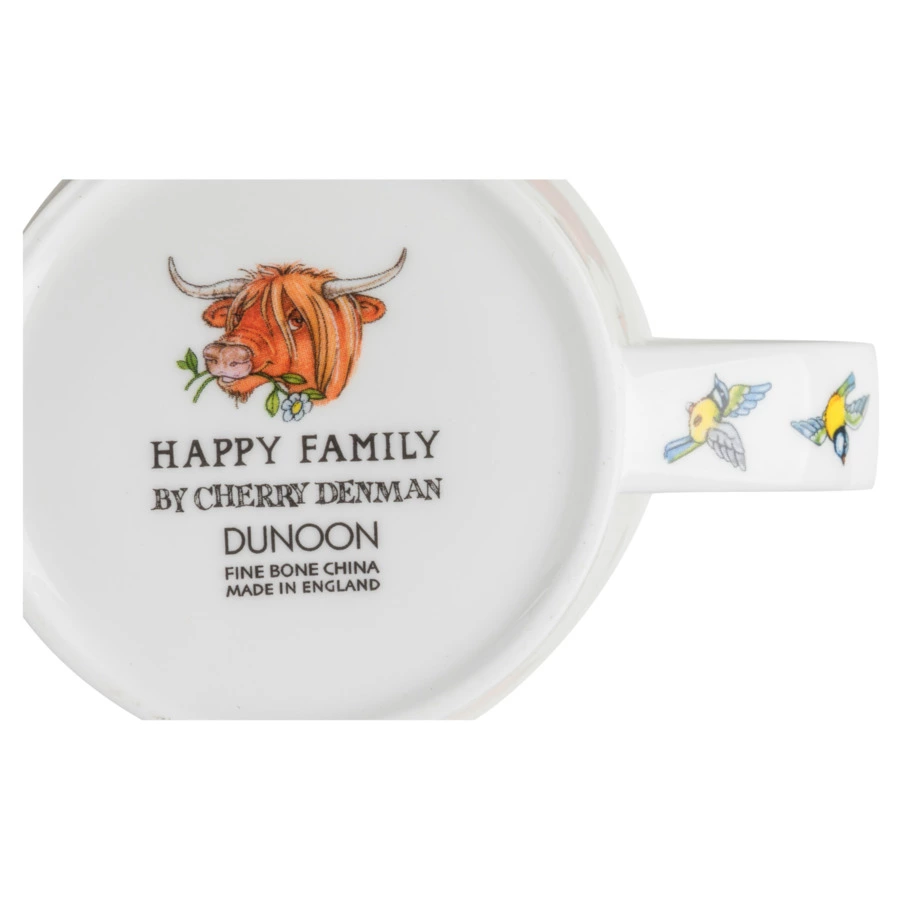 Кружка Dunoon Веселая семейка 480 мл, фарфор костяной