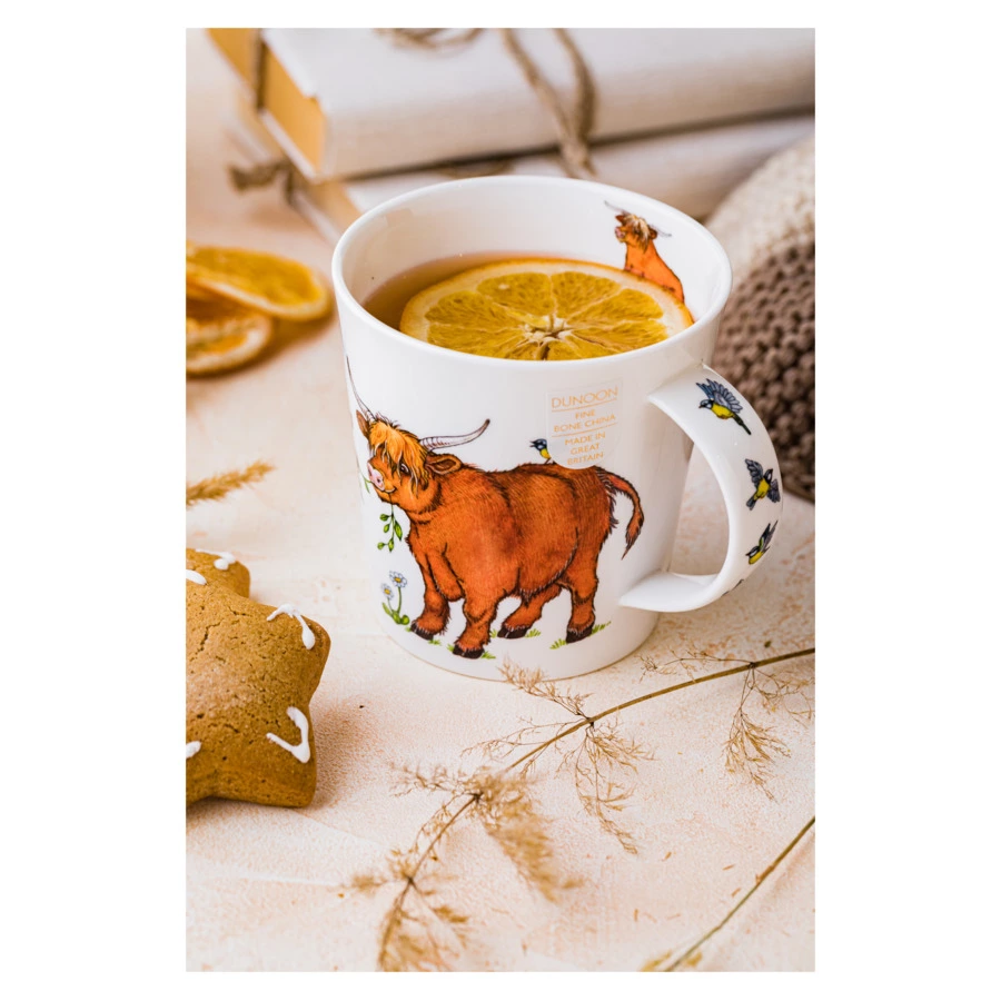 Кружка Dunoon Веселая семейка 480 мл, фарфор костяной