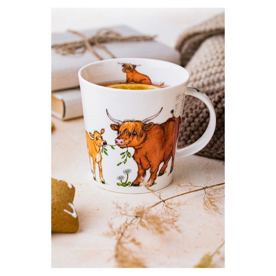 Кружка Dunoon Веселая семейка 480 мл, фарфор костяной