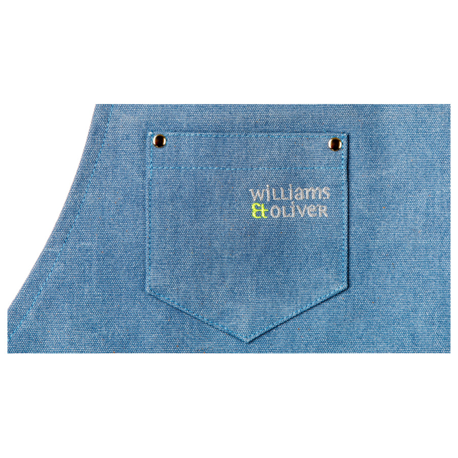 Фартук Williams Oliver Лагуна синий, размер 40-50, хлопок 100%